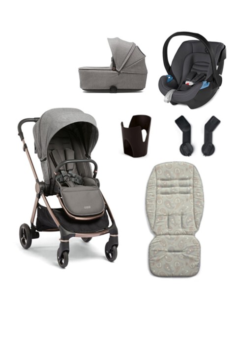 Strada 6 Piece Essentials Bundle Luxe with Grey Aton Car Seat image number 1